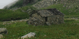 údolí Maccagno po dešti